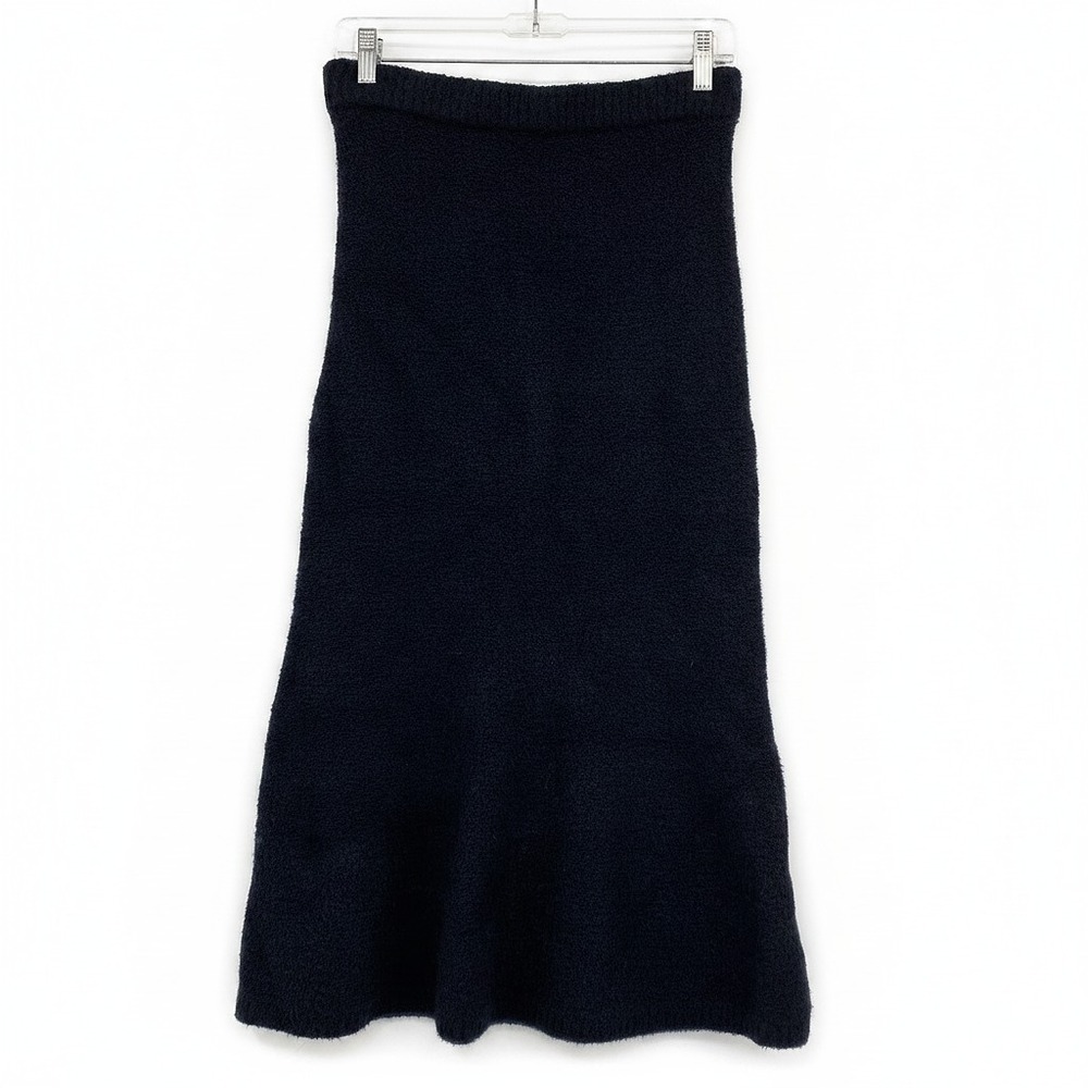 L'AGENCE Black Knit Midi Skirt Stretch Straight | Womens M